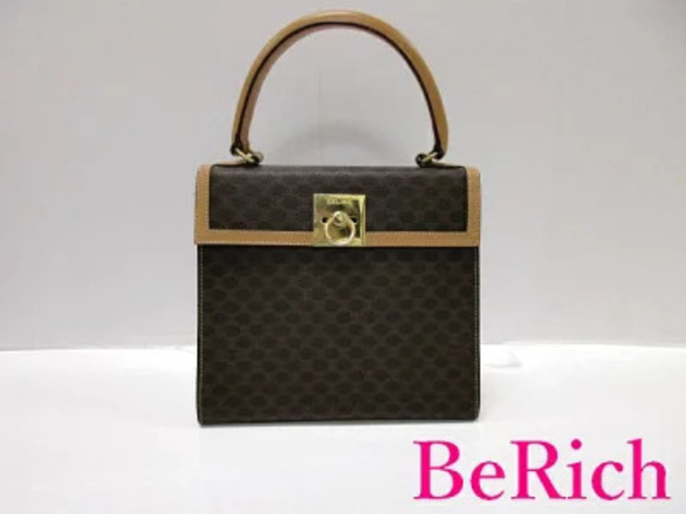 Celine Handbag shoulder bag Macadam brown circle Blazon crossbody